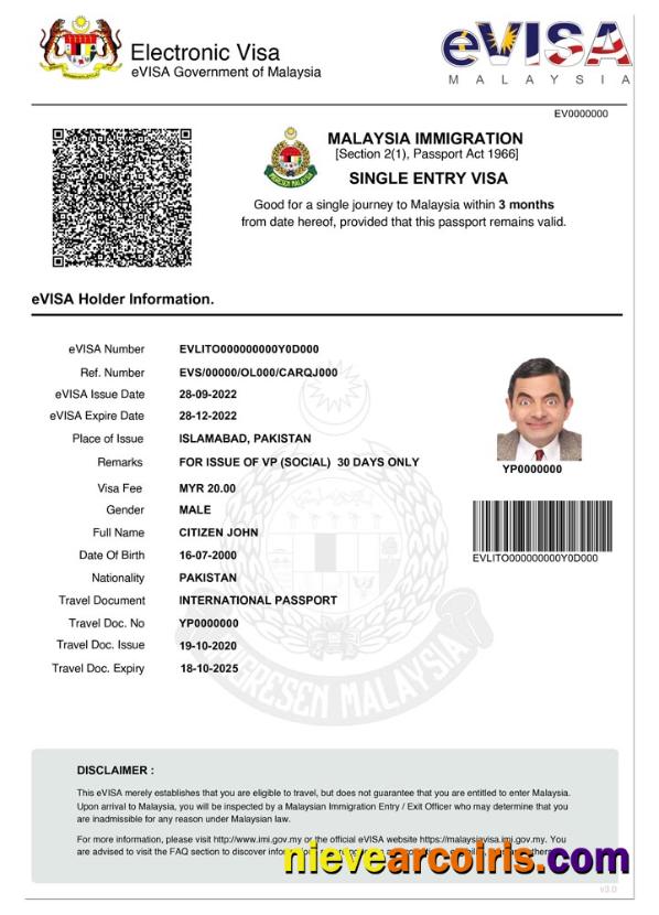 MALAYSIA e-visa